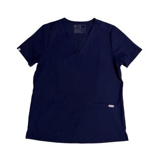 Figs casma three pocket scrub top navy blue women’s size medium EUC